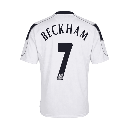 BECKHAM #7 Manchester United Bortatröja 2000/01 Retro Tröja
 Vit