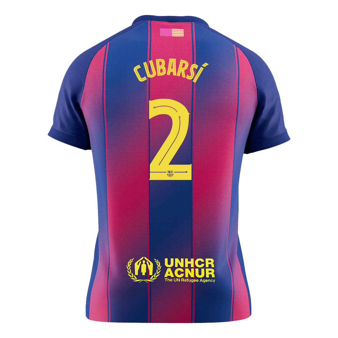 CUBARSÍ #2 Barcelona Tröja 2025/26 Hemma Premium Röd & Blå - UCL-9