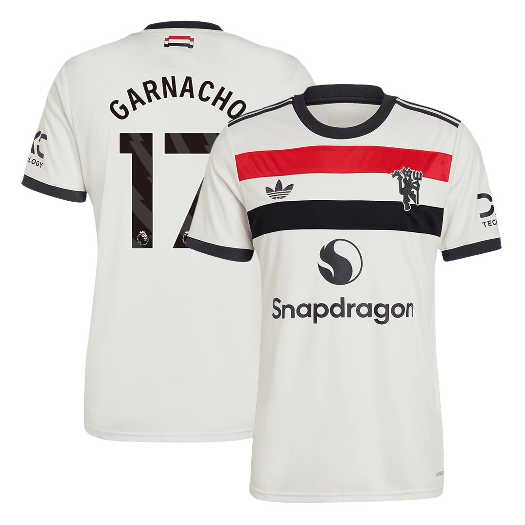 Manchester United Tröja GARNACHO #17 2024/25 Tredje Vit