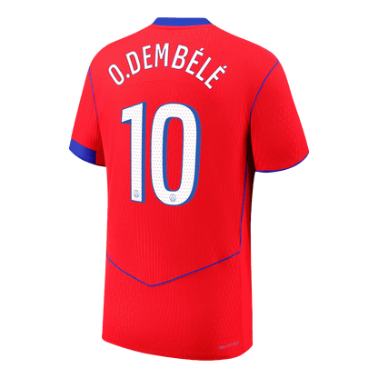 PSG Tröja O.DEMBÉLÉ #10 2025/26 Tredje Röd-9