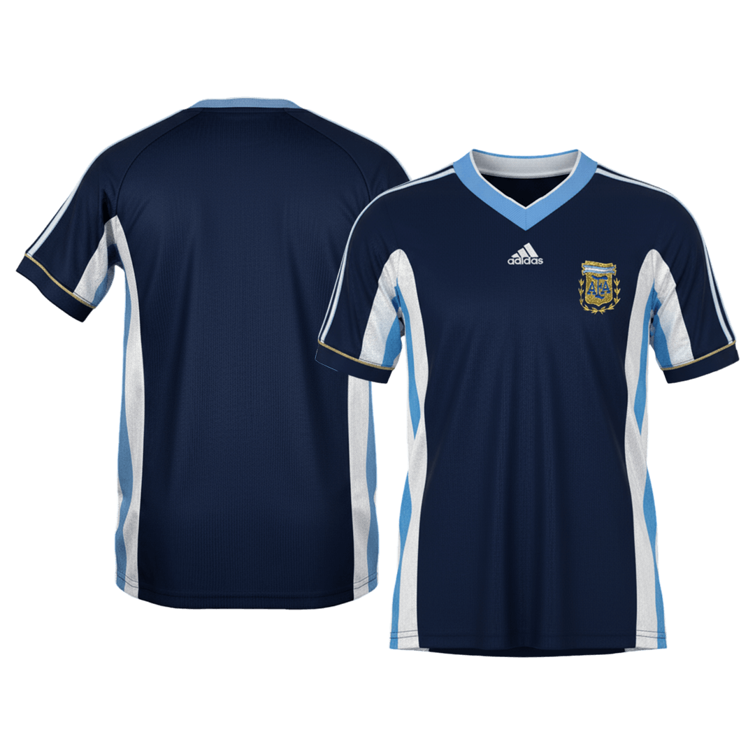 Argentina Bortatröja 1998 Retro Tröja
 Mörkblå-8