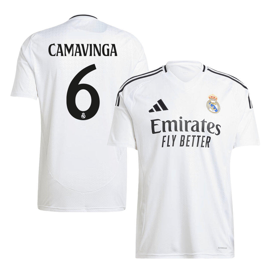Real Madrid Tröja CAMAVINGA #6 2024/25 Hemma Vit
