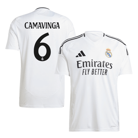 Real Madrid Tröja CAMAVINGA #6 2024/25 Hemma Vit