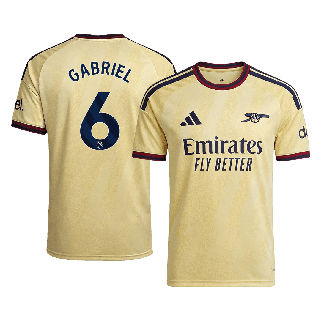 Arsenal Tröja GABRIEL #6 2026/27 Tredje Autentisk Gul