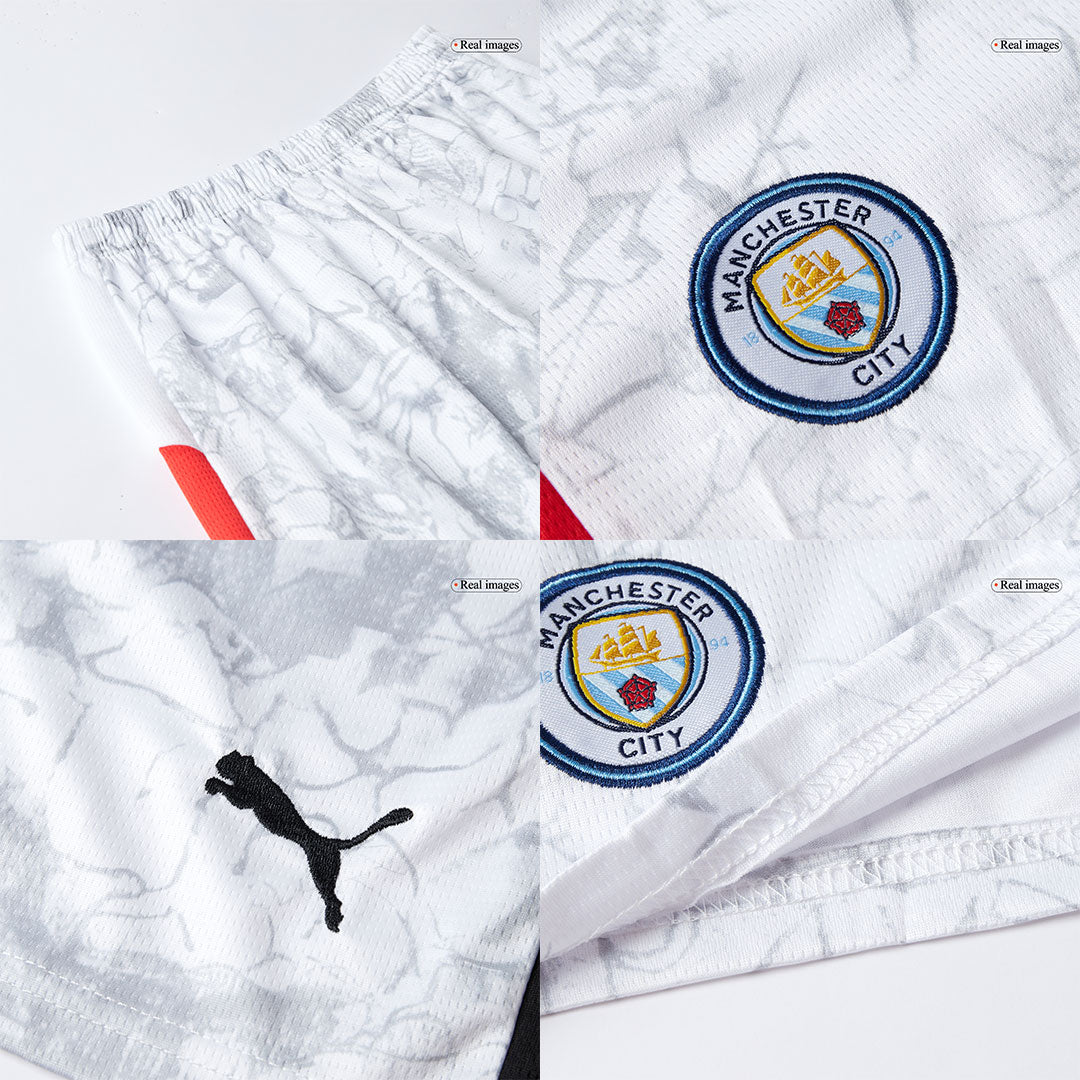 Manchester City Tröja 2025/26 Vit Barn