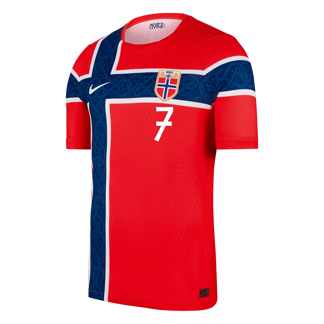 Norge Tröja SØRLOTH #7 2026 Hemma Autentisk Röd