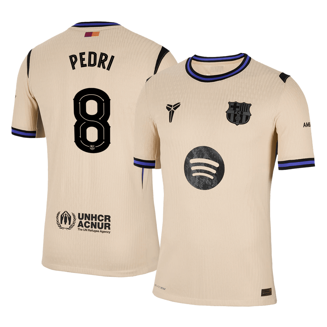 Barcelona Tröja PEDRI #8 2025/26 Borta Gul - UCL