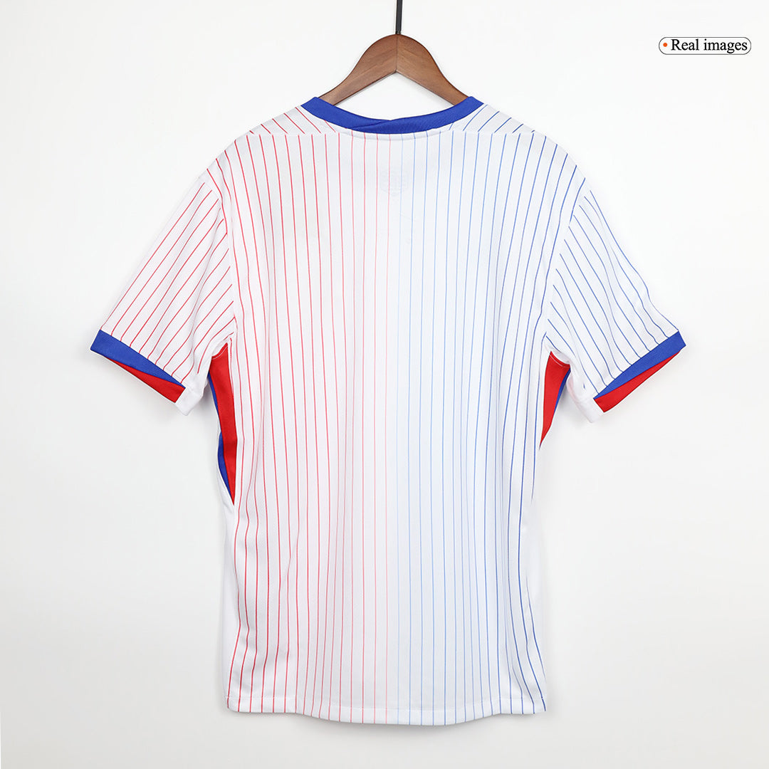 Frankrike Tröja Euro 2024 Borta Vit-7