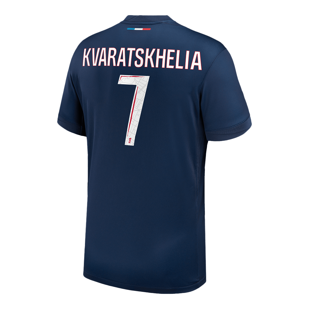 PSG Tröja KVARATSKHELIA #7 2024/25 Hemma Mörkblå-10
