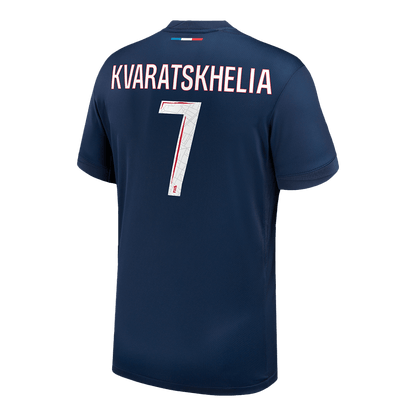 PSG Tröja KVARATSKHELIA #7 2024/25 Hemma Mörkblå-10