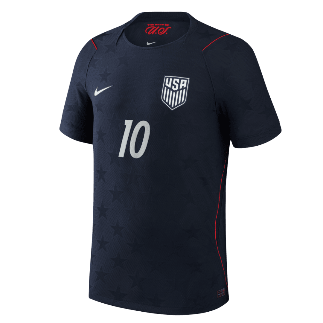 USA Tröja PULISIC #10 2026 Borta Autentisk Svart