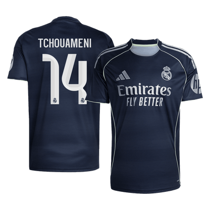 TCHOUAMENI #14 Real Madrid Tröja 2025/26 Borta Premium Mörkblå