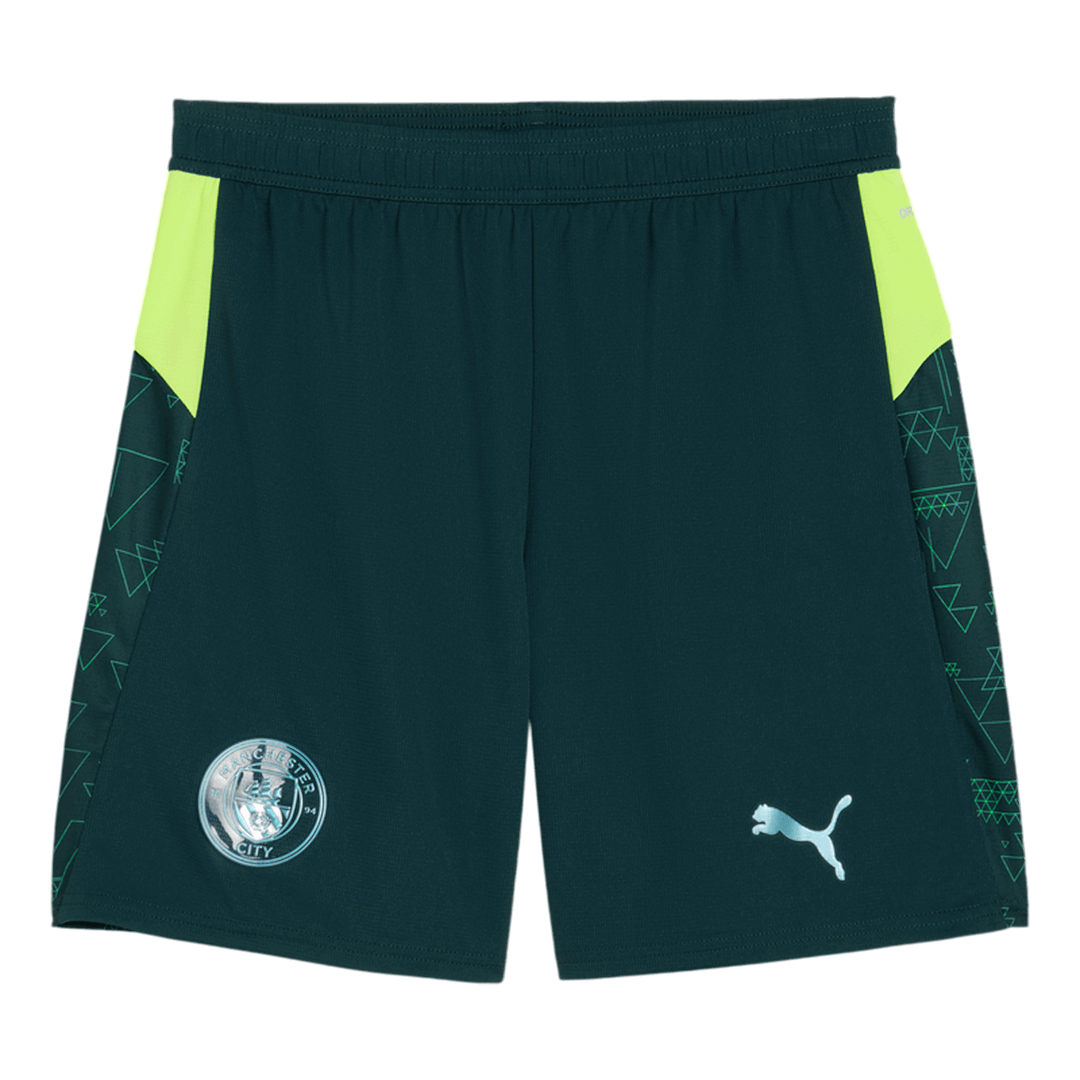 Manchester City Shorts 2025/26 Fourth Away Grön