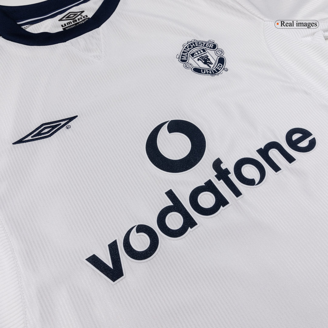 Manchester United Bortatröja 2000/01 Retro Tröja
 Vit