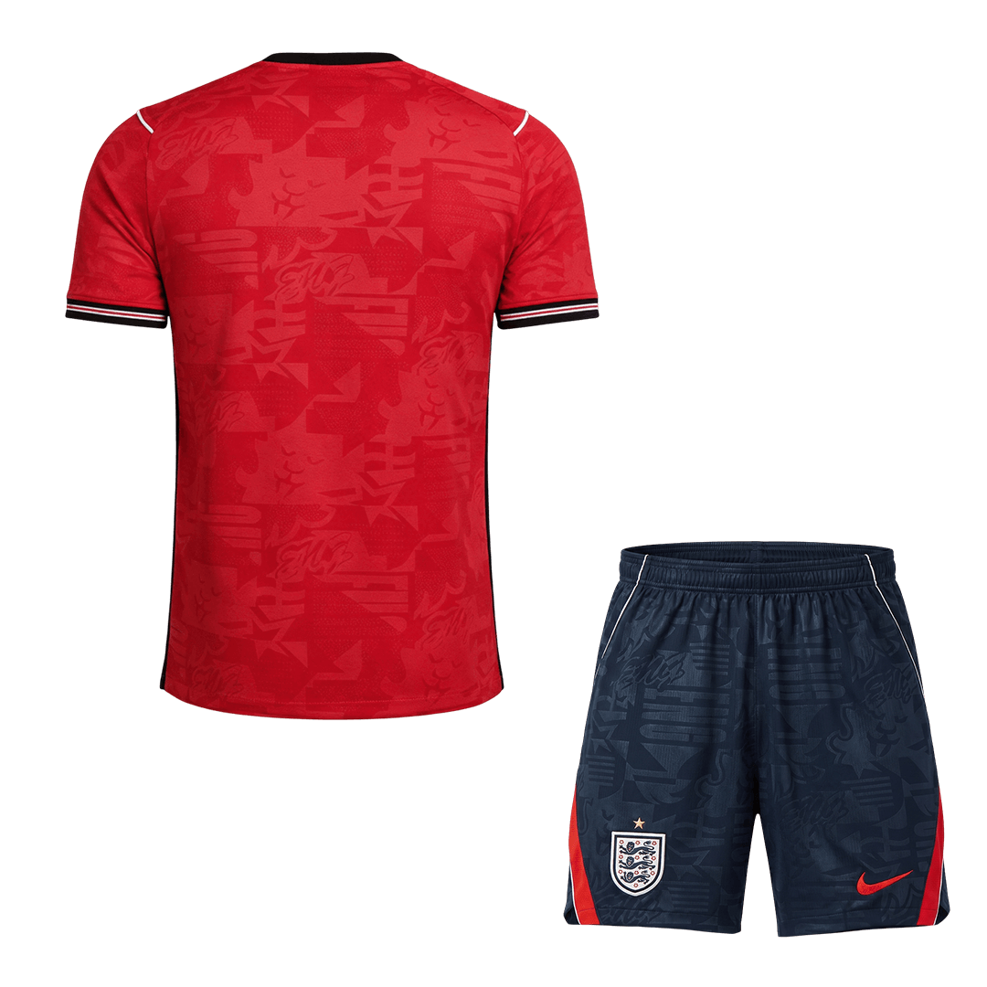 England Tröja Bortaställ 2026 Röd-5
