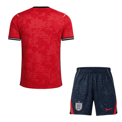England Tröja Bortaställ 2026 Röd-5