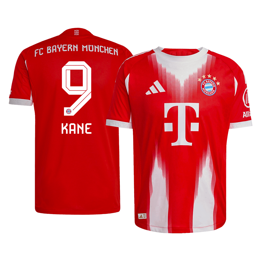 Bayern Munich Tröja KANE #9 2025/26 Hemma Röd