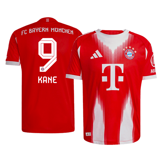 Bayern Munich Tröja KANE #9 2025/26 Hemma Röd