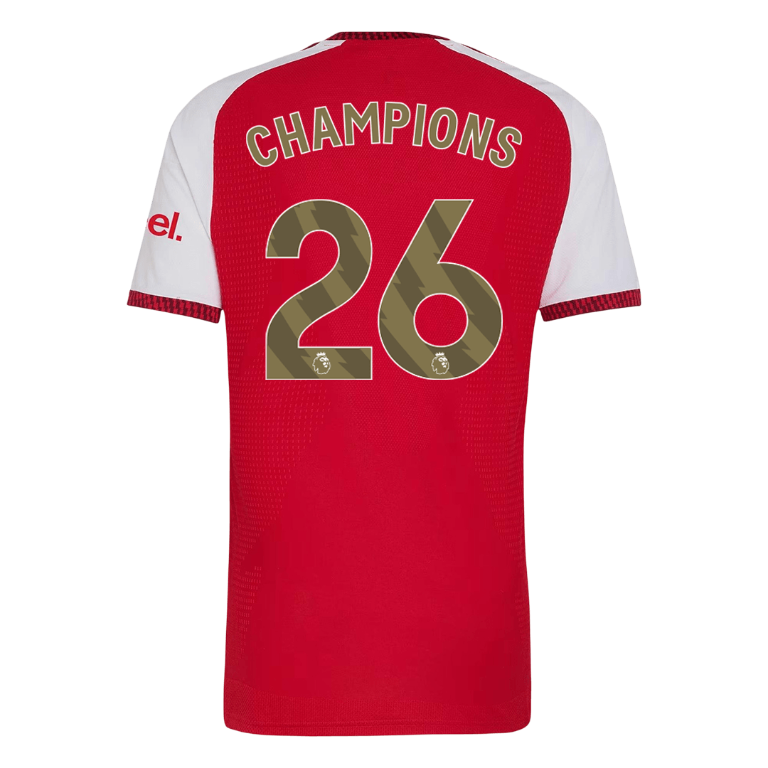 Arsenal Tröja CHAMPIONS #26 2026/27 Hemma Autentisk Röd