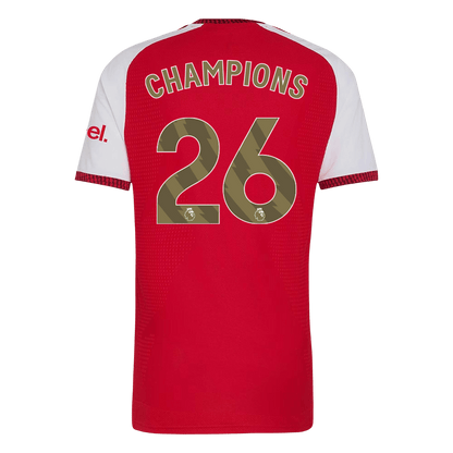Arsenal Tröja CHAMPIONS #26 2026/27 Hemma Autentisk Röd-3