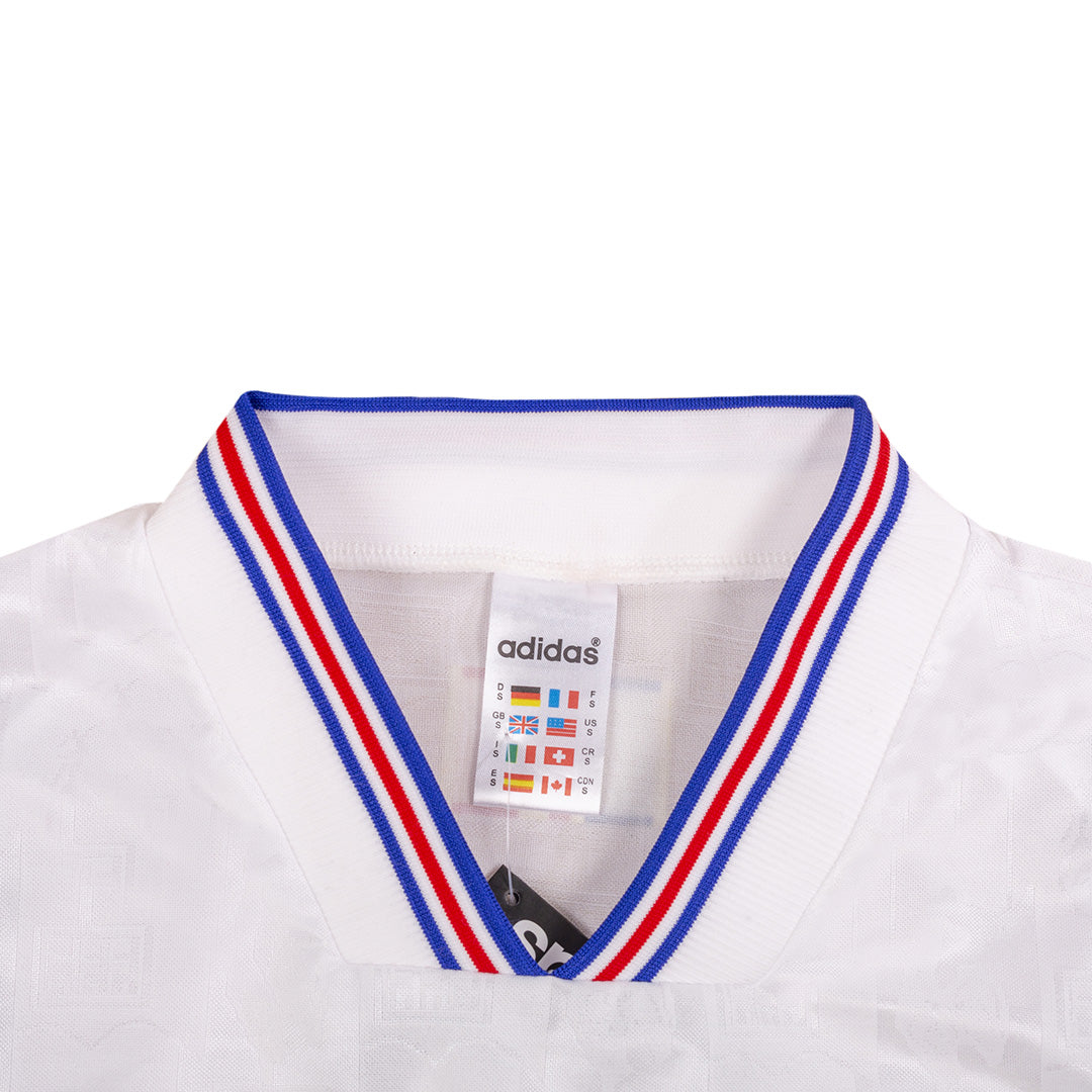 Frankrike Bortatröja Euro 1996 Retro Tröja
 Vit-9