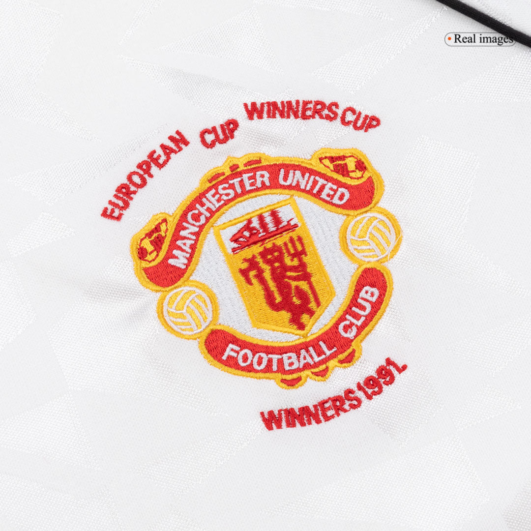 Manchester United Bortatröja 1991 Retro Tröja
 Vit-5