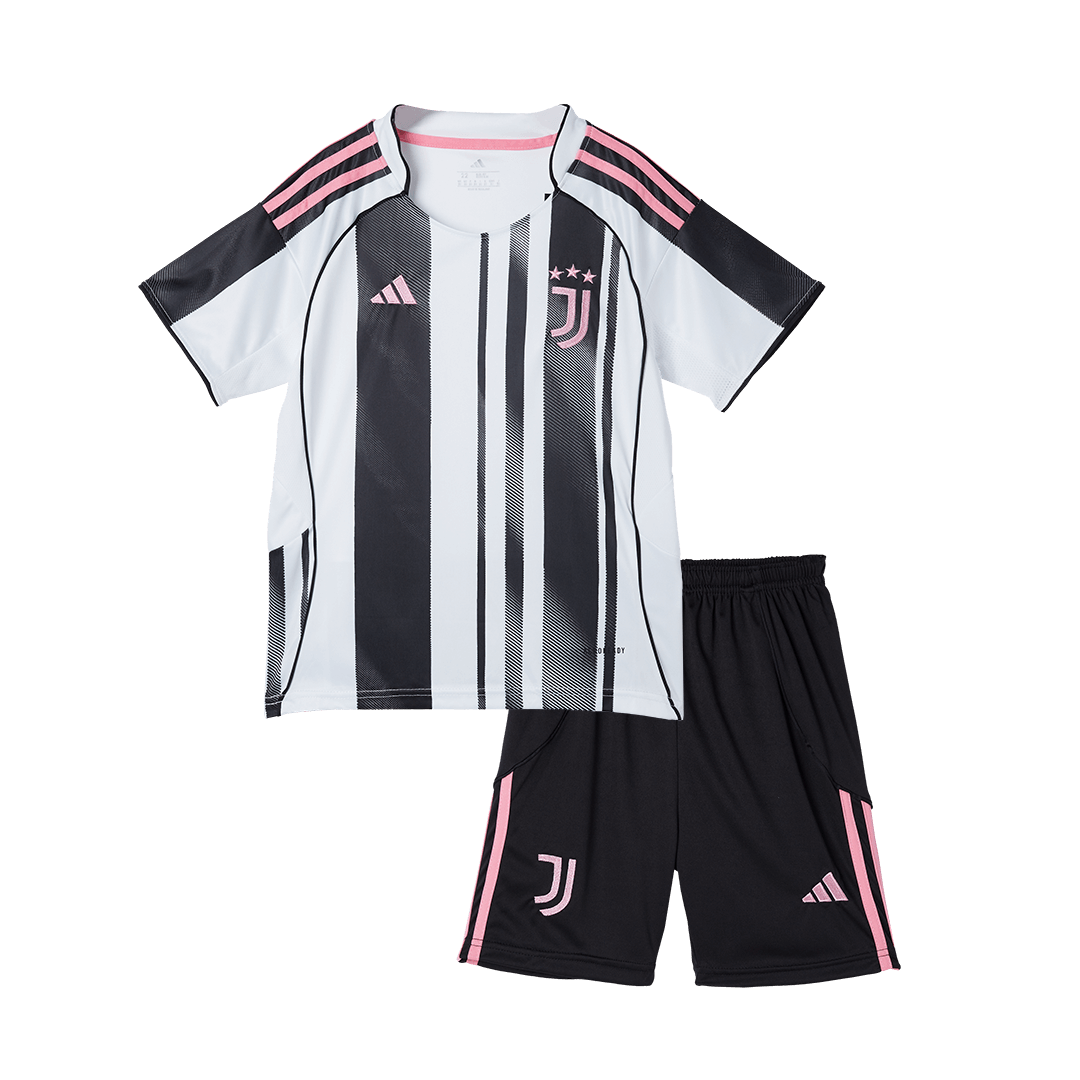 Juventus Tröja 2025/26 Hemma Svart & Vitt Barn-14
