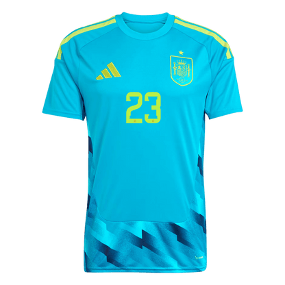 Spanien Tröja UNAI SIMÓN #23 2026 Blå-8