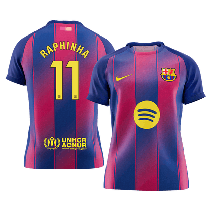 RAPHINHA #11 Barcelona Tröja 2025/26 Hemma Premium Röd & Blå