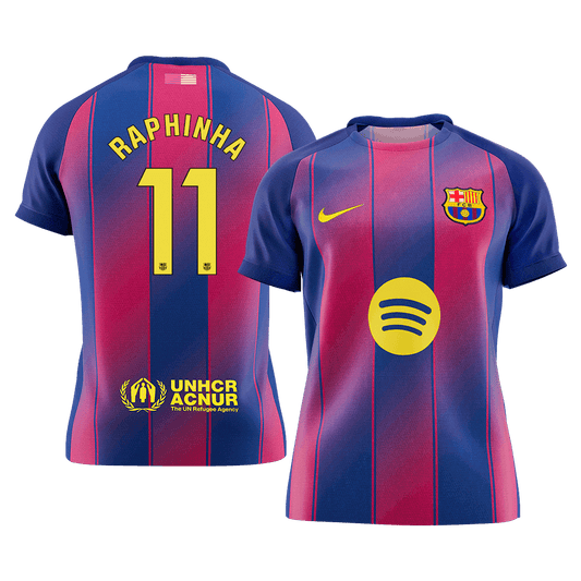 RAPHINHA #11 Barcelona Tröja 2025/26 Hemma Premium Röd & Blå