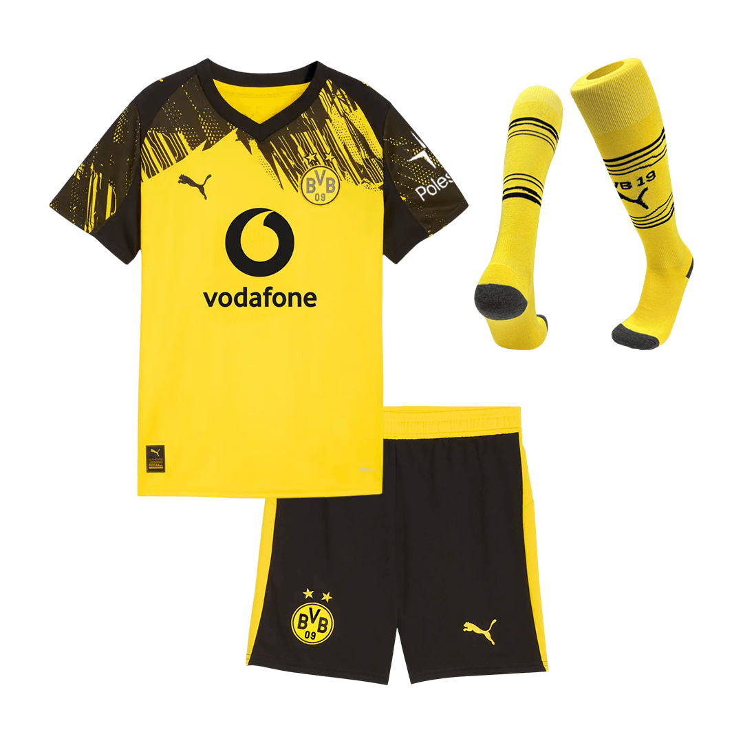 Borussia Dortmund Tröja 2025/26 Hemmaställ Gul Barn