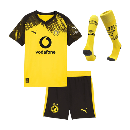 Borussia Dortmund Tröja 2025/26 Hemmaställ Gul Barn