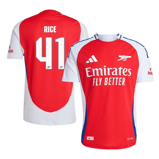 Arsenal Tröja RICE #41 2024/25 Hemma Röd - UCL