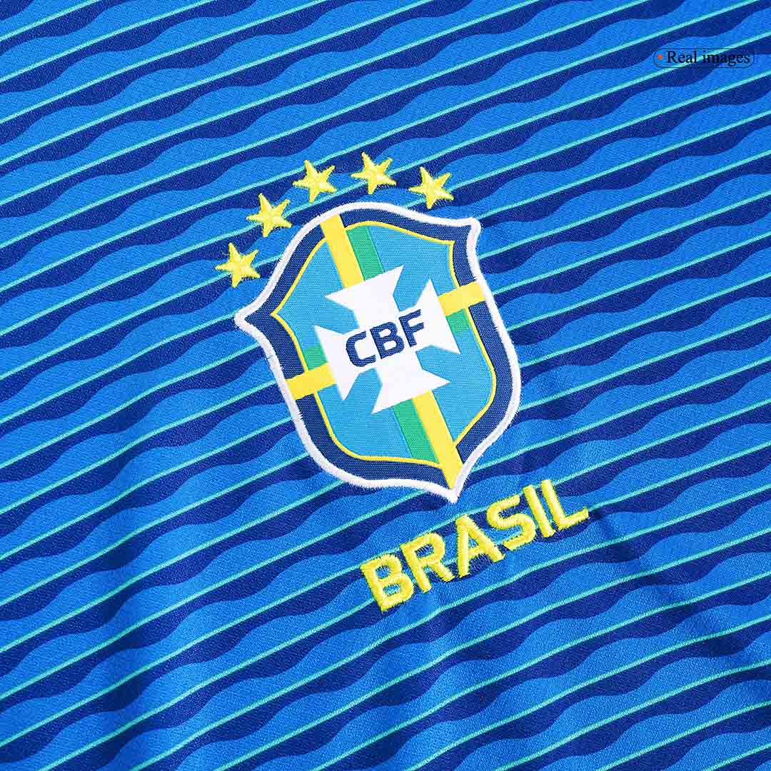 Brasilien Tröja NEYMAR JR #10 2024 Borta Blå