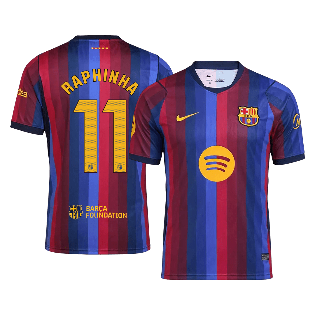 Barcelona Tröja RAPHINHA #11 2026/27 Hemma Blue&Garnet