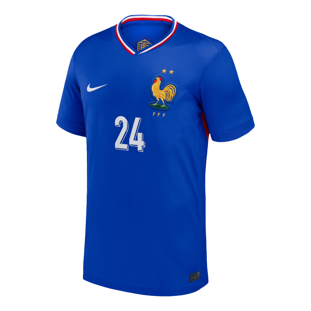 Frankrike Tröja DOUE #24 Euro 2024 Hemma Blå-8