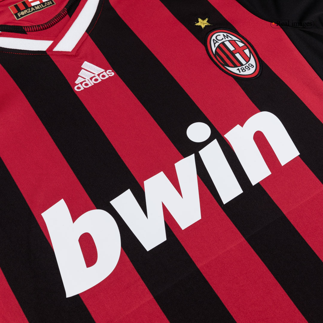 AC Milan Hemmatröja 2009/10 Retro Tröja
 Röd & Svart
