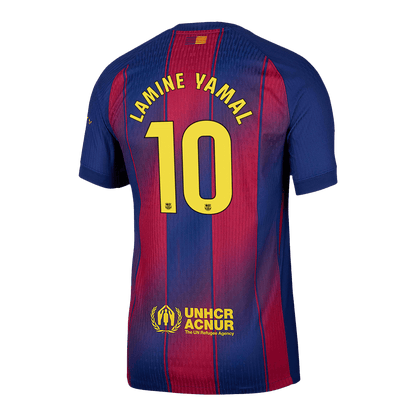 Barcelona Tröja LAMINE YAMAL #10 2025/26 Hemma Röd & Blå-13