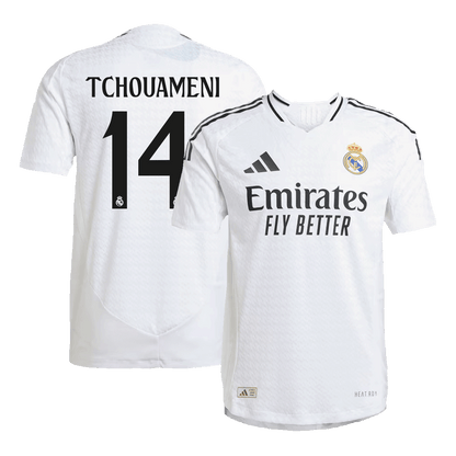 Real Madrid Tröja TCHOUAMENI #14 2024/25 Hemma Vit