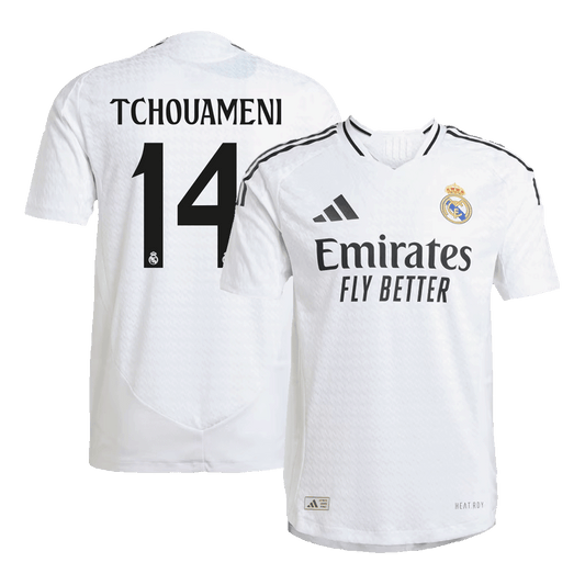 Real Madrid Tröja TCHOUAMENI #14 2024/25 Hemma Vit