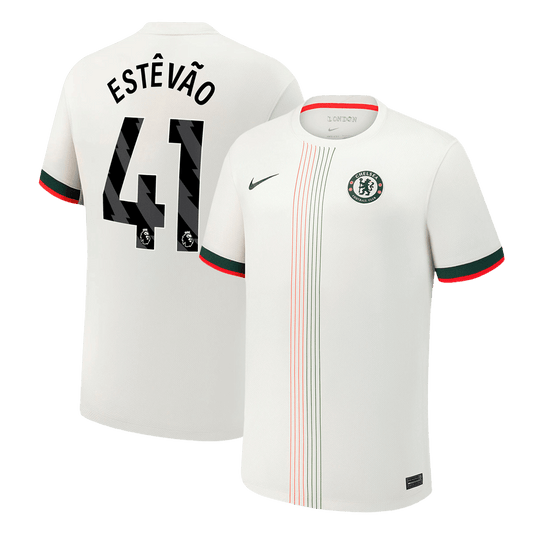 Chelsea Tröja ESTÊVÃO #41 2025/26 Borta Vit