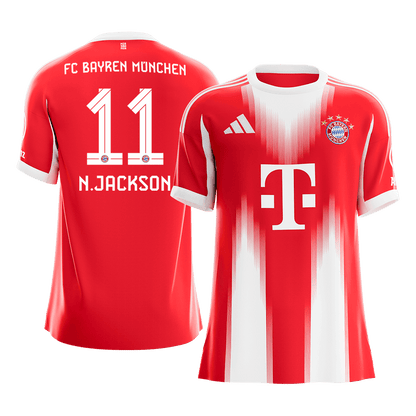 N.JACKSON #11 Bayern Munich Tröja 2025/26 Hemma Premium Röd
