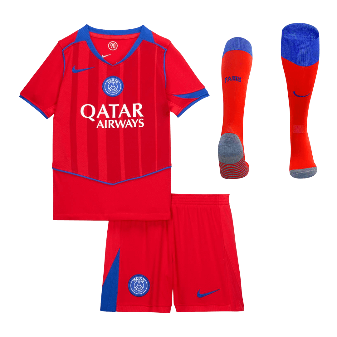PSG Tröja 2025/26 Tredjeställ Röd Barn