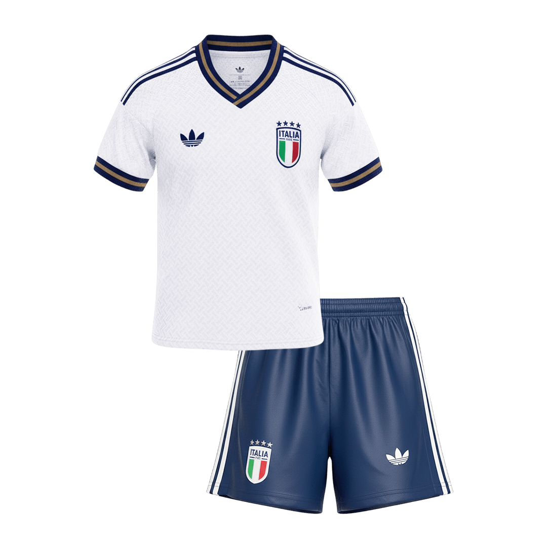 Italien Tröja 2026 Borta Vit Barn