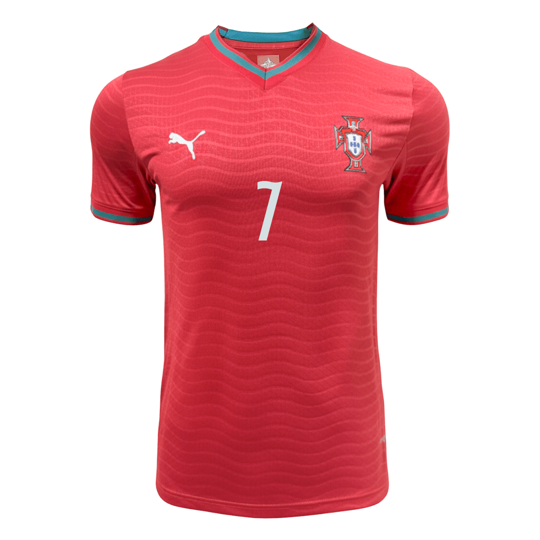 Portugal Tröja RONALDO #7 2026 Hemma Autentisk Röd