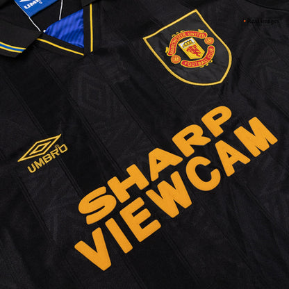 Manchester United Bortatröja 1993/94 Retro Tröja
 Svart-4
