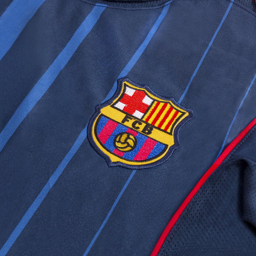 ETO'O #9 Barcelona Bortatröja 2004/05 Retro Tröja
 Blå-6