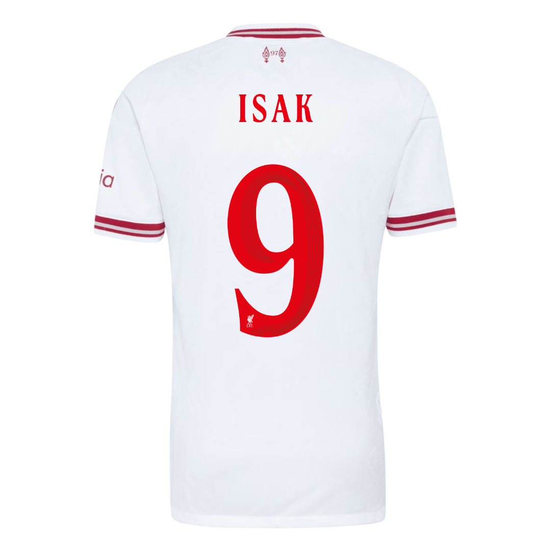 Liverpool Tröja ISAK #9 2026/27 Borta Autentisk Vit - UCL