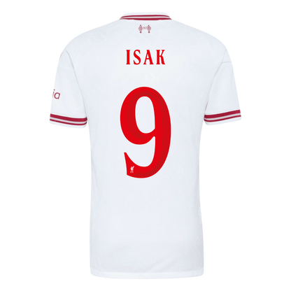 Liverpool Tröja ISAK #9 2026/27 Borta Autentisk Vit - UCL-3