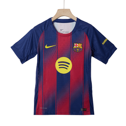 Barcelona Tröja LEWANDOWSKI #9 2025/26 Hemma Röd & Blå - UCL-12